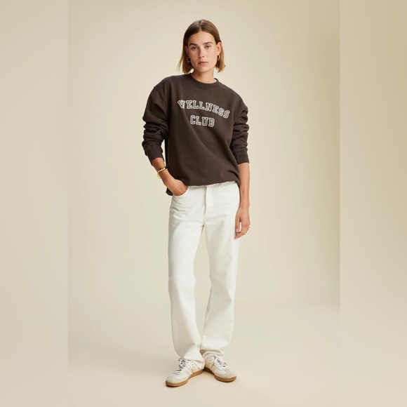 Sporty & Rich Wellness Club Flocked Crewneck - Picture 4 of 9